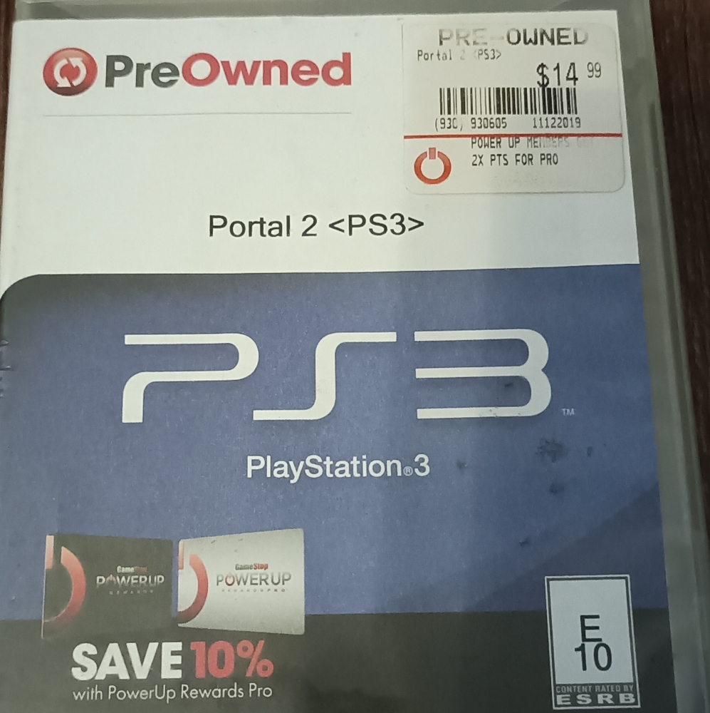 PS3 Portal 2 game
